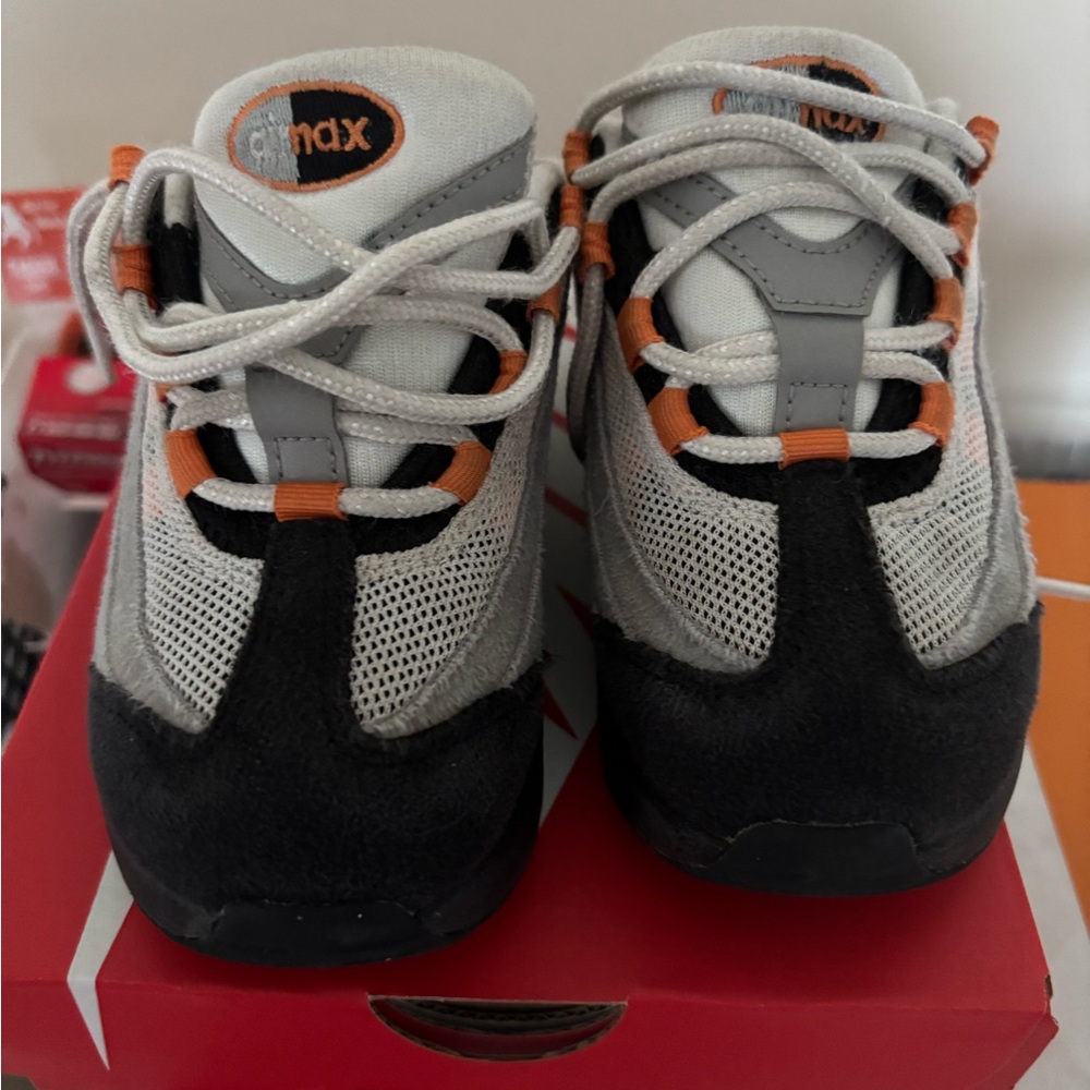 Kids Grey and Orange AirMax90